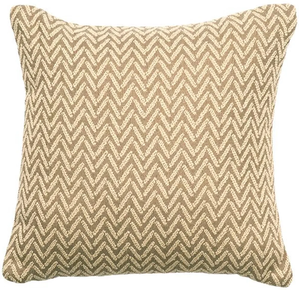Alps Linen 16 Inch Chevron Throw Pillow - Mountain Storm-1