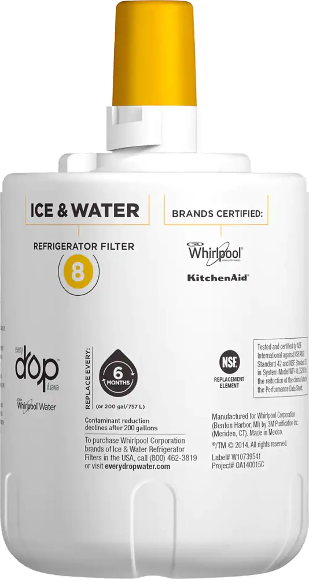 EDR8D1 Whirlpool Everydrop Refrigerator Water and Ice Filter-1
