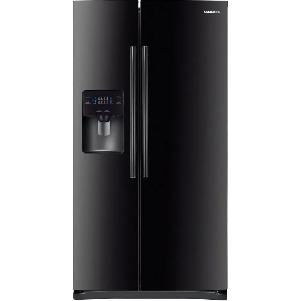 RS25J500DBC Samsung Black Side-by-Side Refrigerator - 36 Inch-1