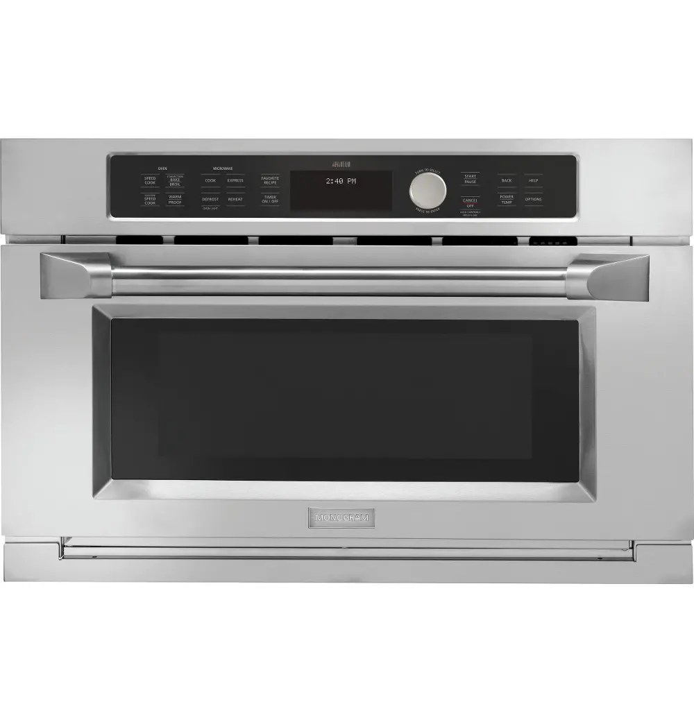 ZSC2202JSS Monogram 30 Inch Convection Built-In Microwave - 1.6 cu. ft. Stainless Steel-1