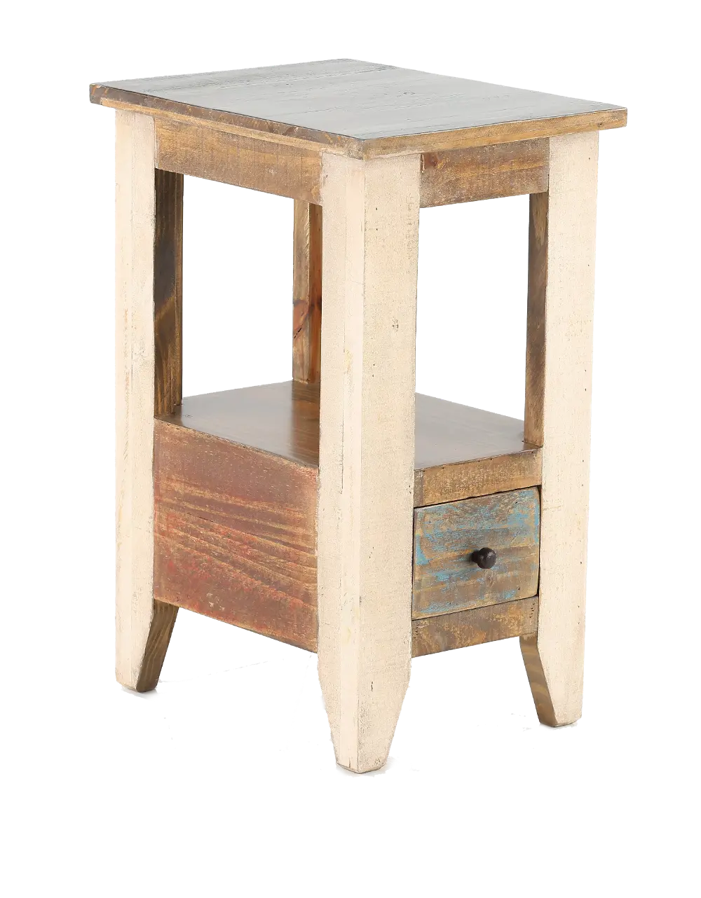 Antique Rustic Side Table-1