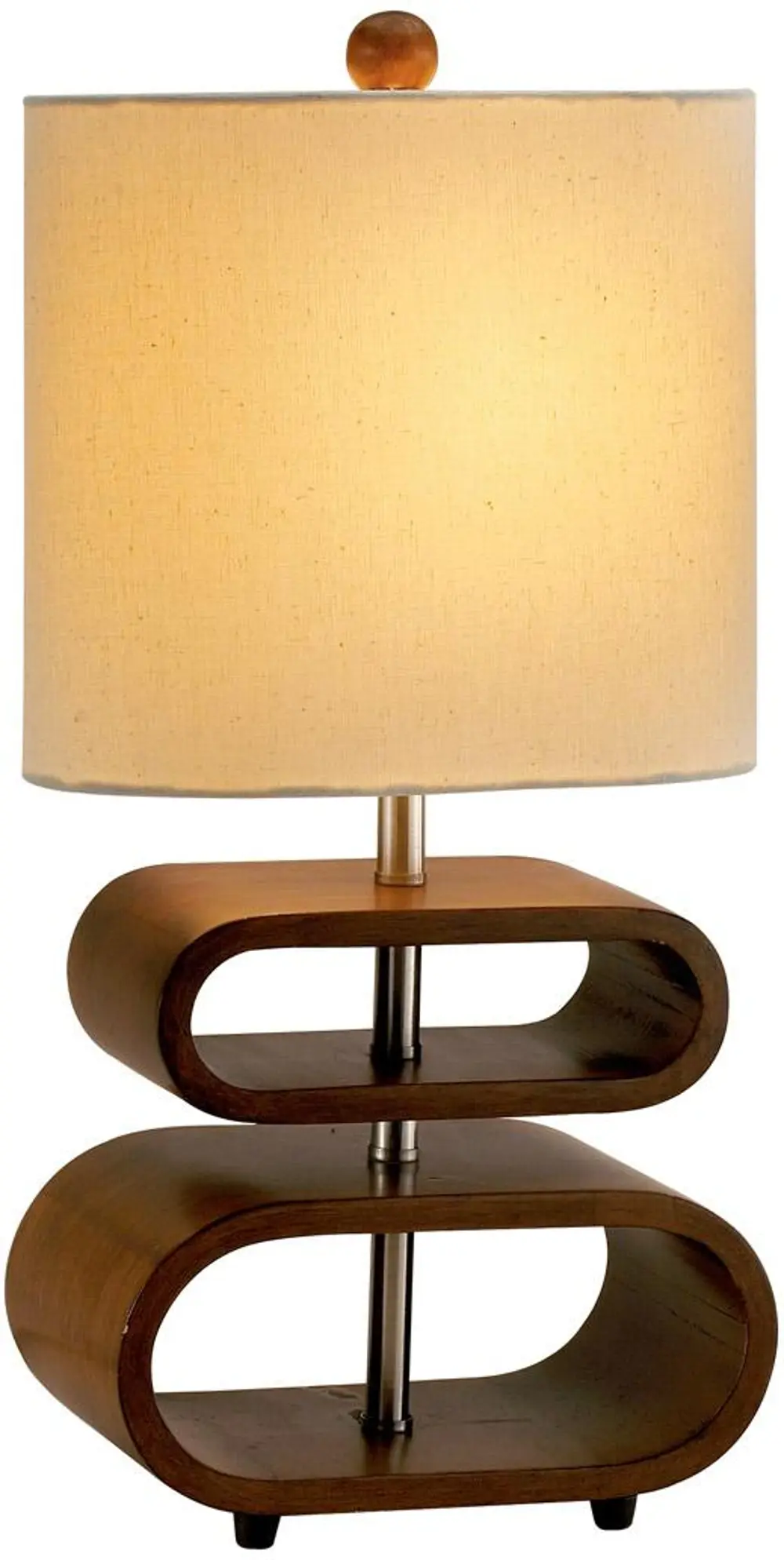 Rhythm Walnut Table Lamp-1