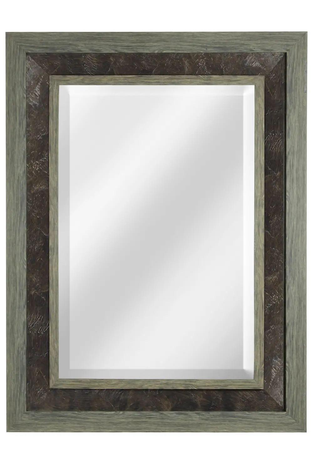 Two-Toned Framed Mirror-1