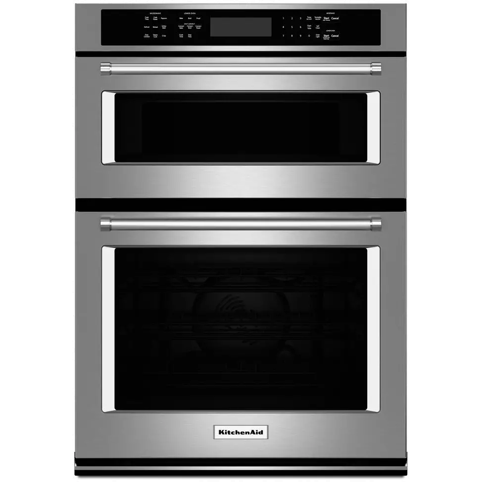 KOCE507ESS KitchenAid 5.7 cu ft Combination Wall Oven - Stainless Steel 27 Inch-1