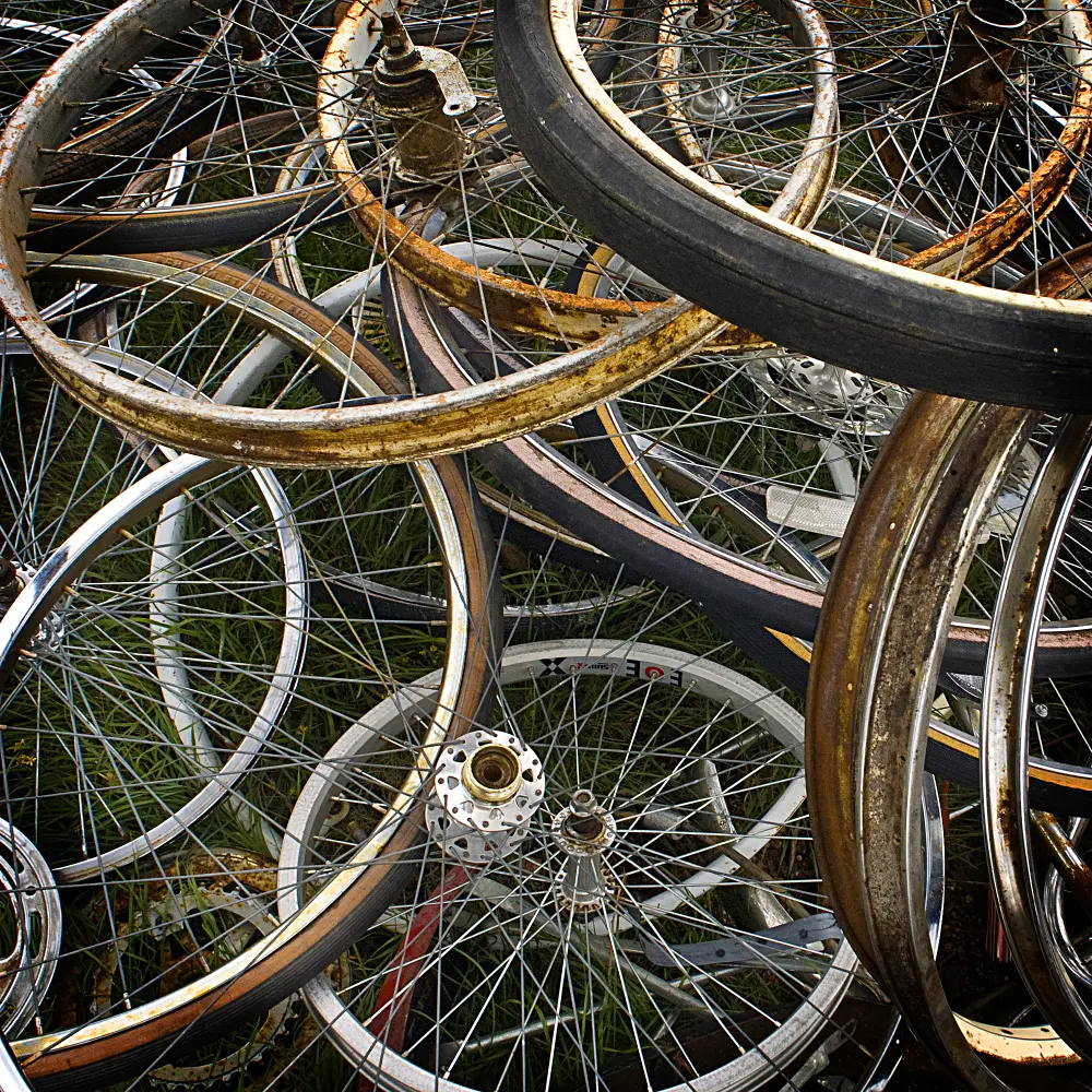 Bicycle Wheels Canvas Wall Art-1