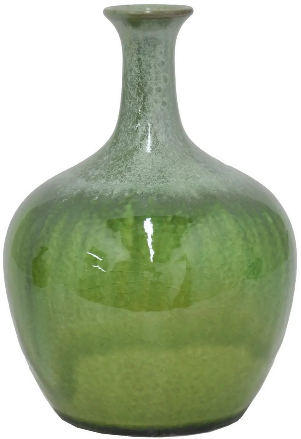 8 Inch Green Ceramic Vase-1