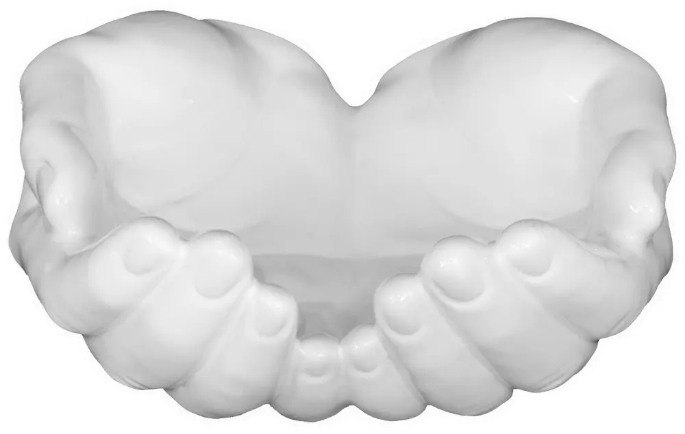 White Ceramic Helping Hands Figurine-1