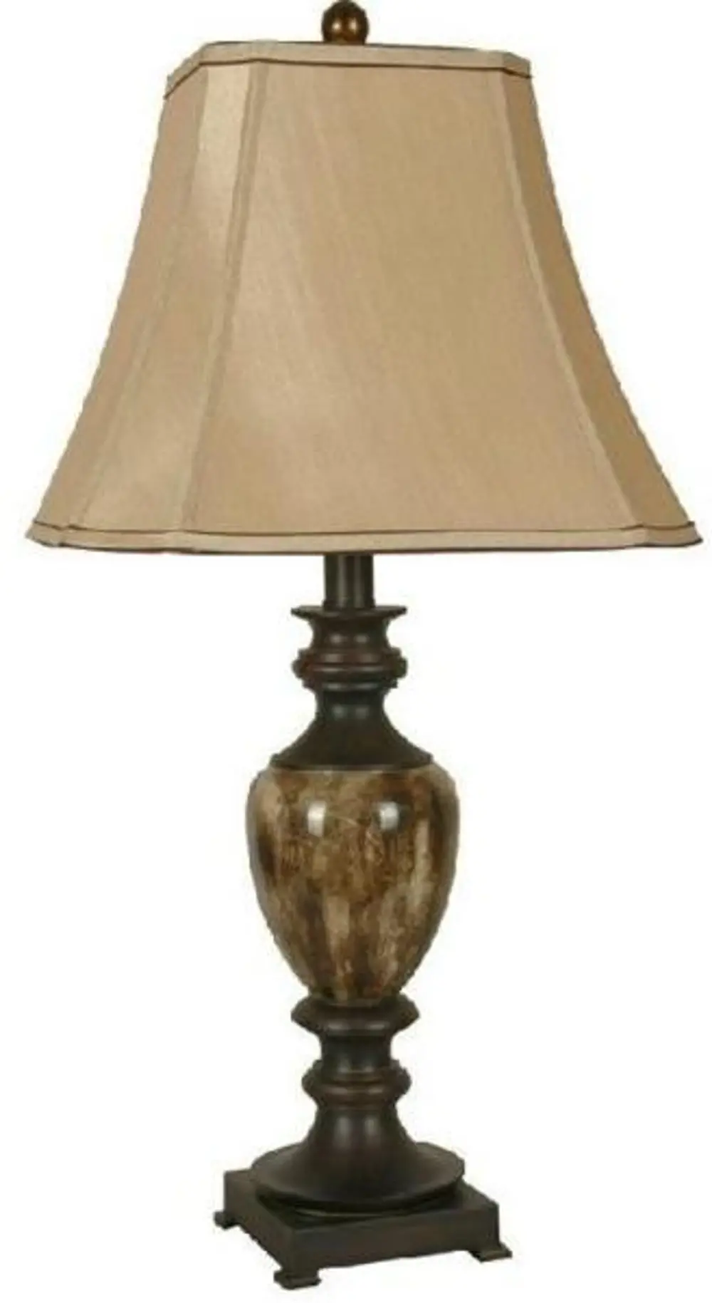 Faux Marble Bronze Table Lamp-1