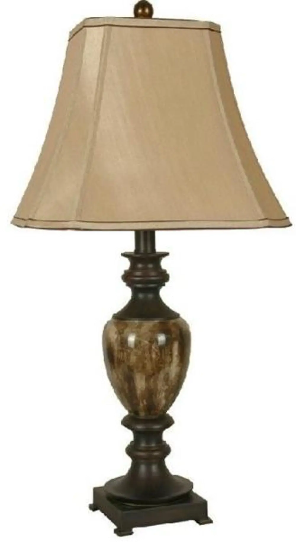 Faux Marble Bronze Table Lamp-1