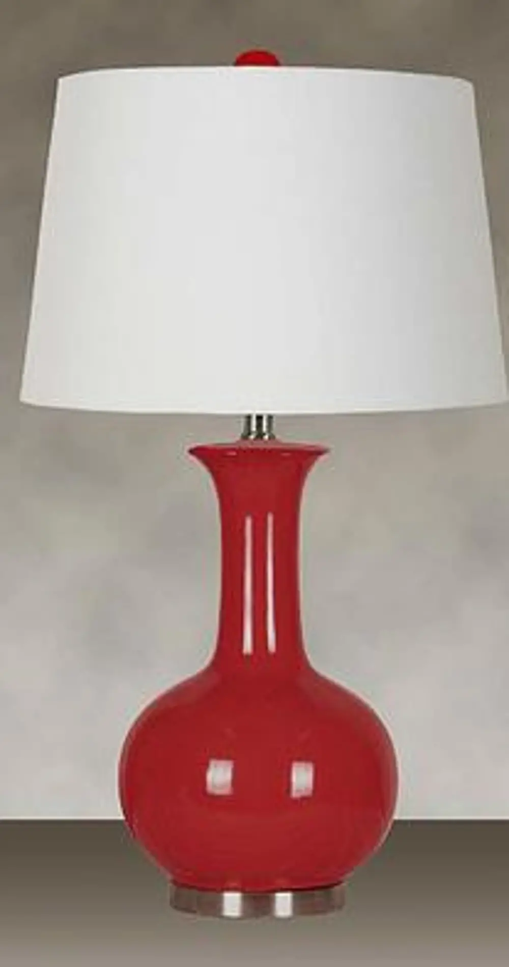 Red Glossy Table Lamp-1