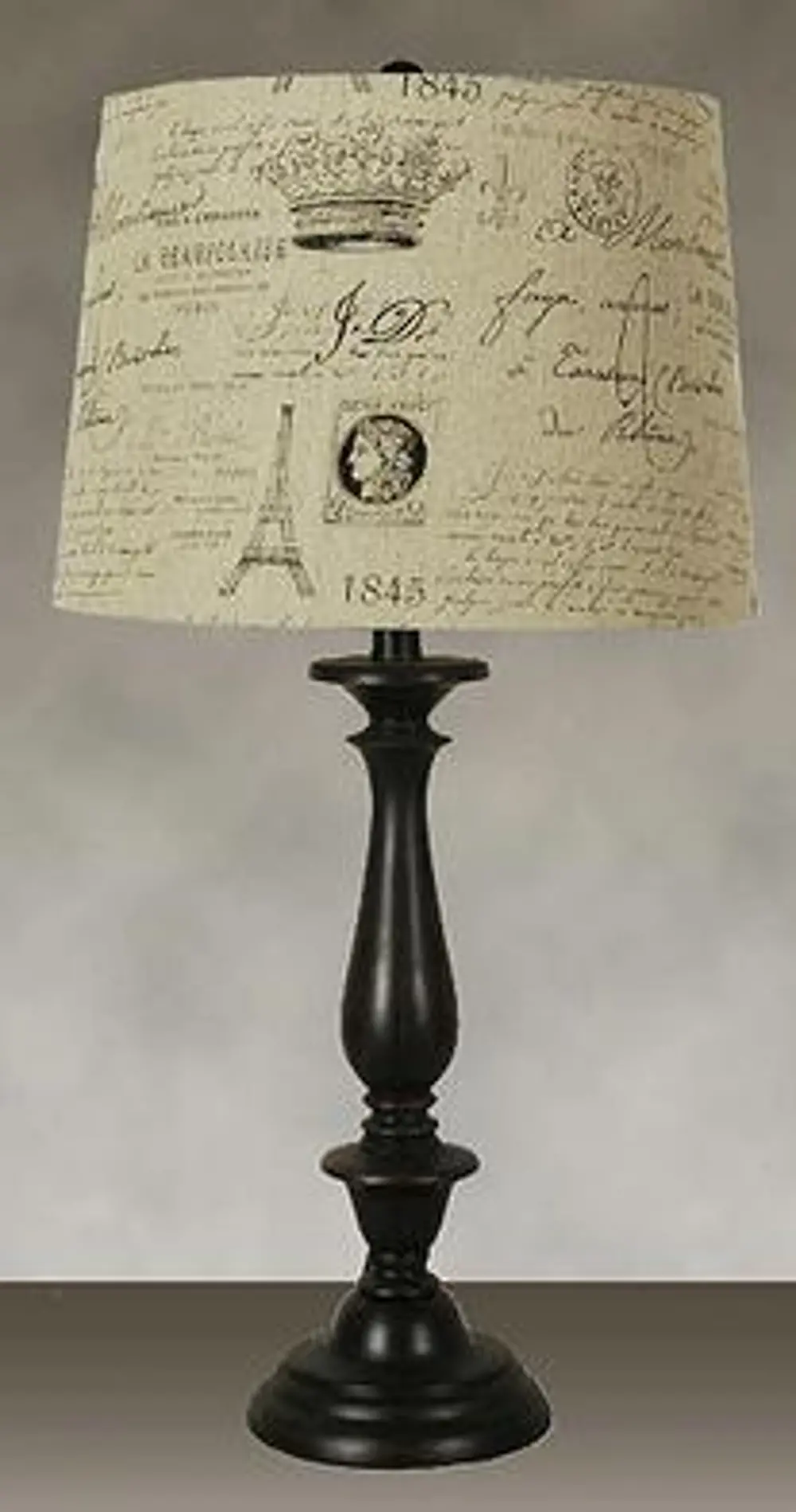 Espresso Wood Table Lamp-1