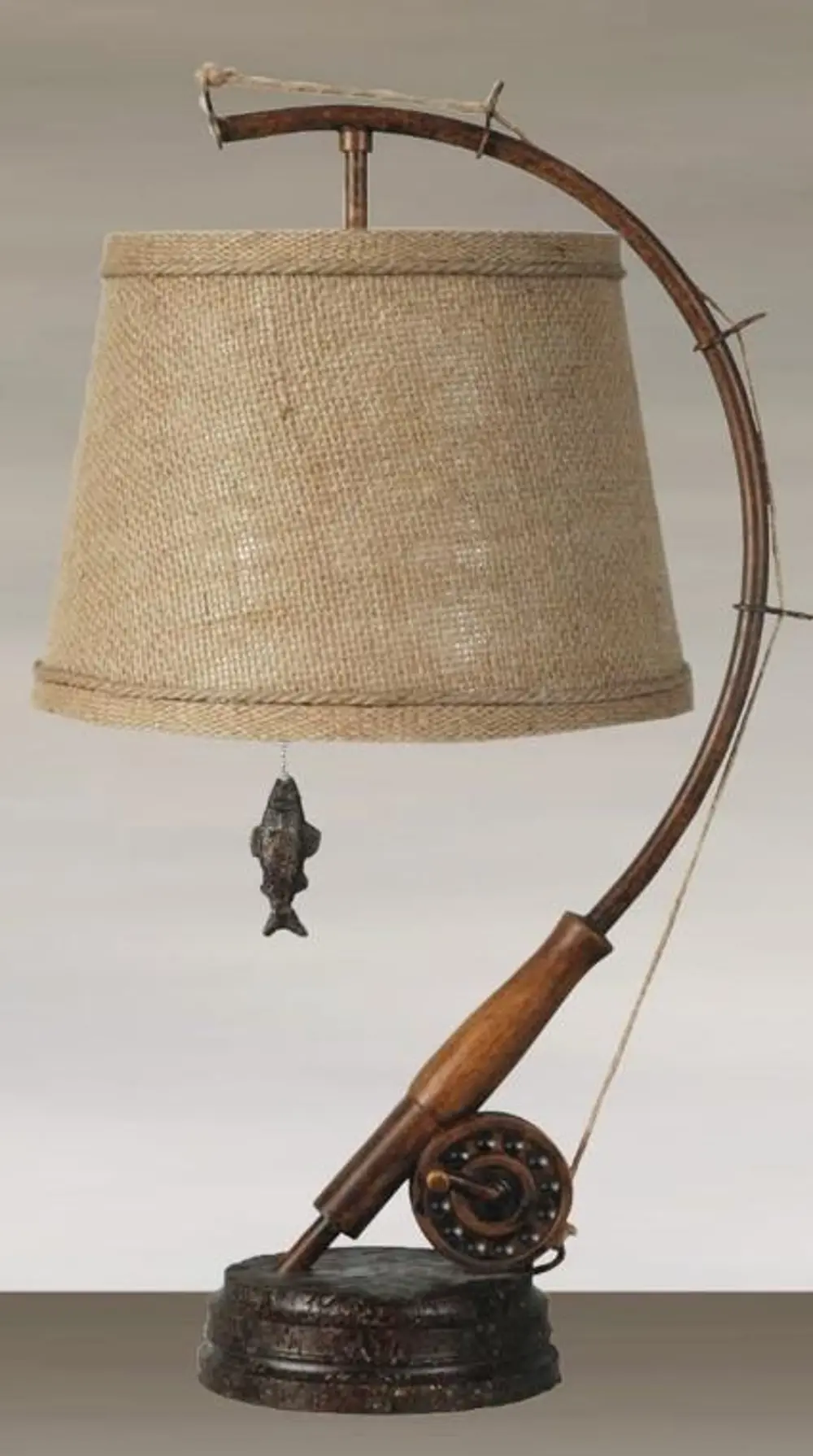 Metal Fishing Table Lamp-1