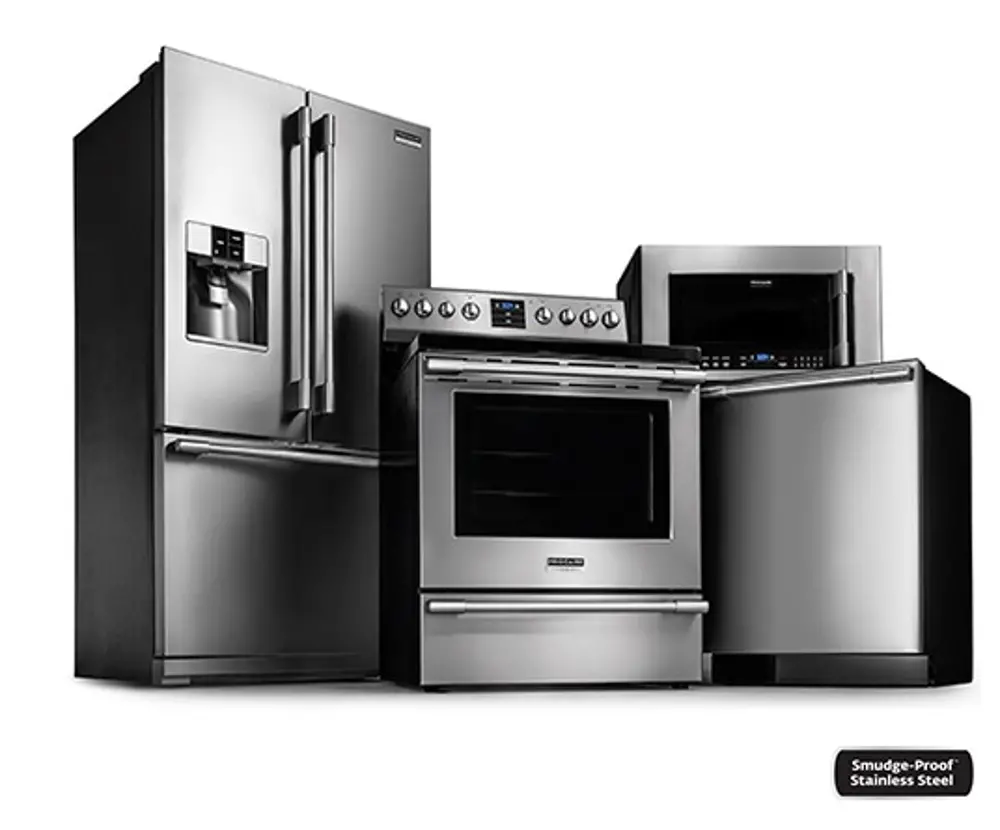 FRG-PRO-3DR-ELE-KIT Frigidaire Professional Kitchen Appliance Package with Electric Range - Stainless Steel-1