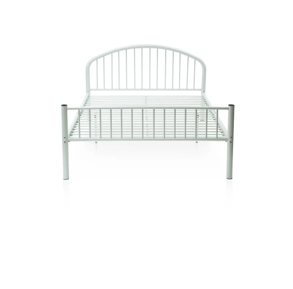 IDF-7713WH-F/FULLBED White Full Metal Bed - Chandler -1