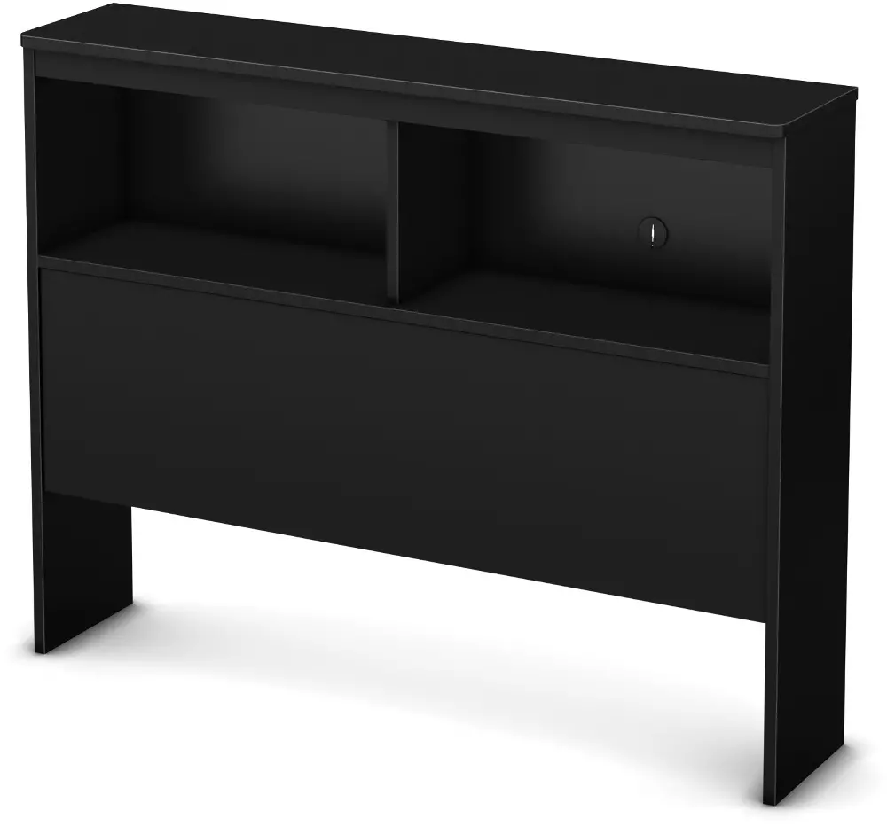 3070098 Black Twin Bookcase Headboard (39 Inch) - Libra-1