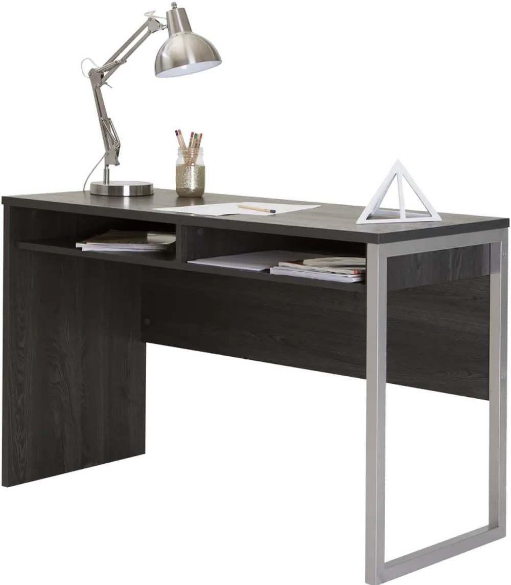 9026070 Interface Gray Oak Desk with Storage - South Shore-1