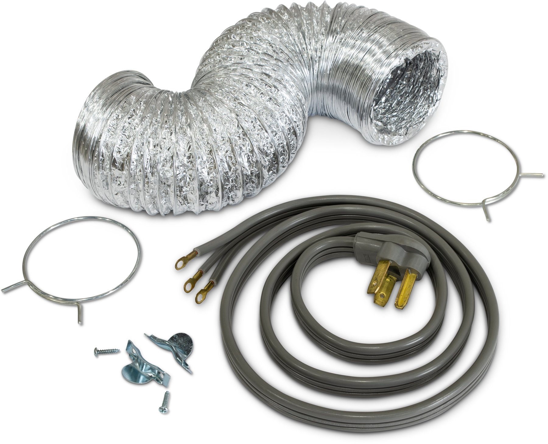 Dryer Kit with Metal Vent and 3 Prong Electrical Cord