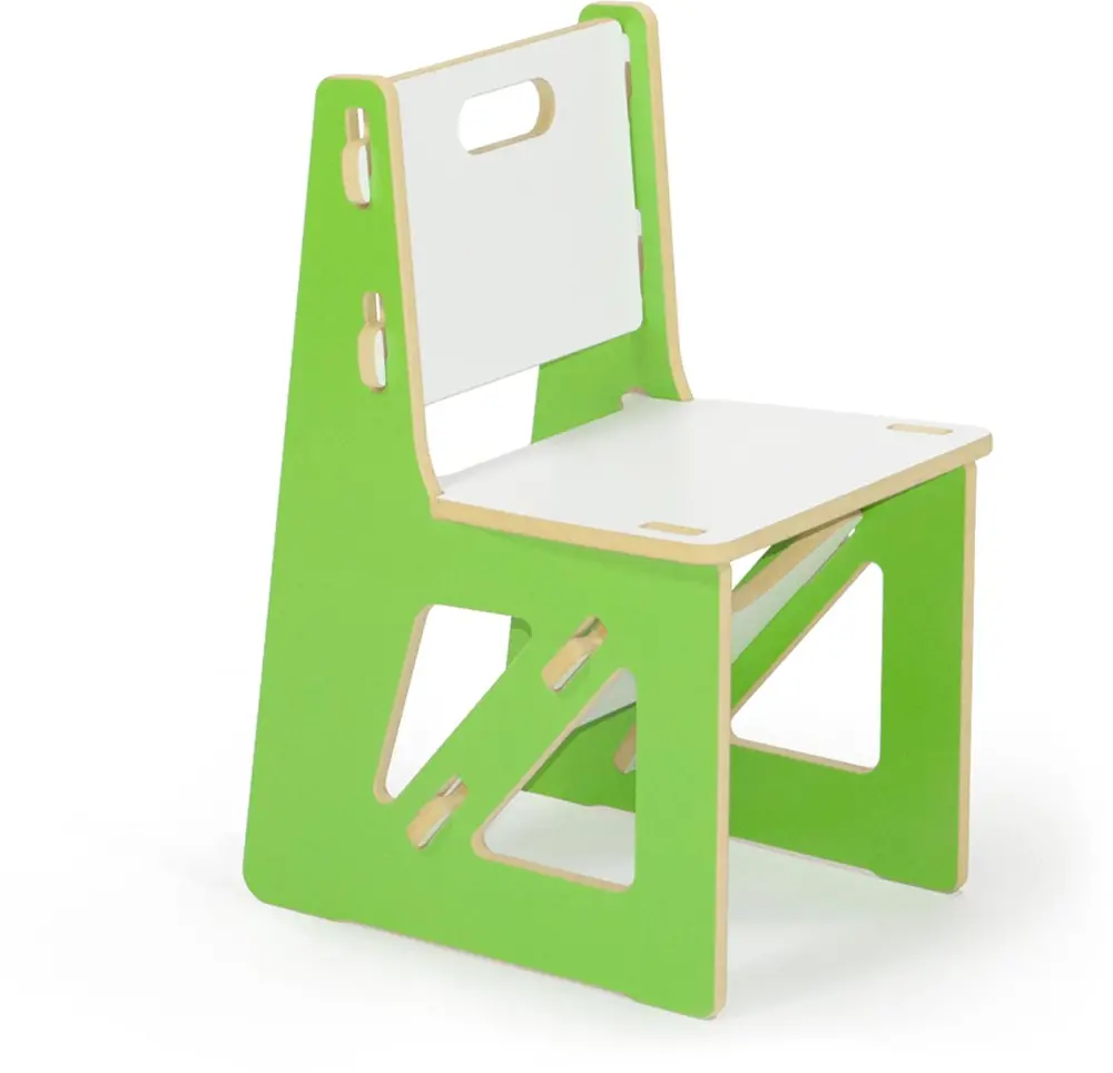 KC001-GRN_WHT Green Kids Chair - Play Room/Kids-1