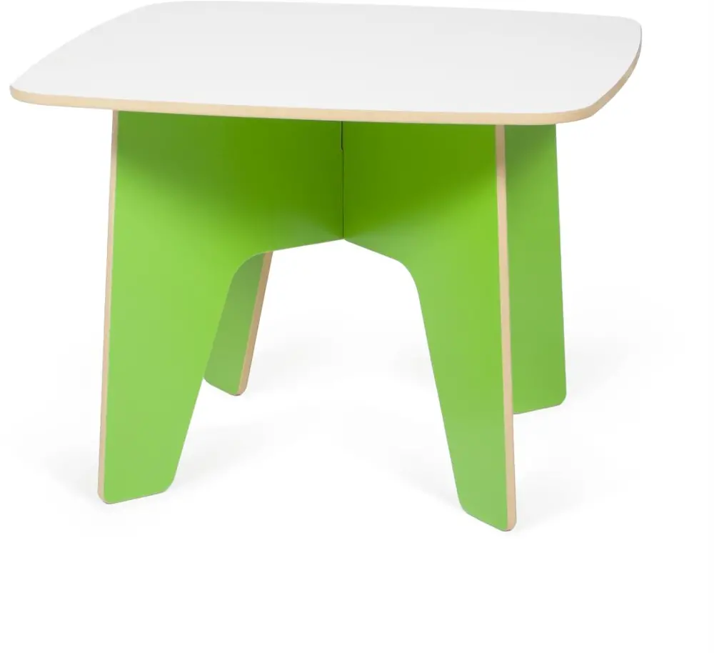KT001-GRN_WHT Green Kids Table - Play Room/Kids-1