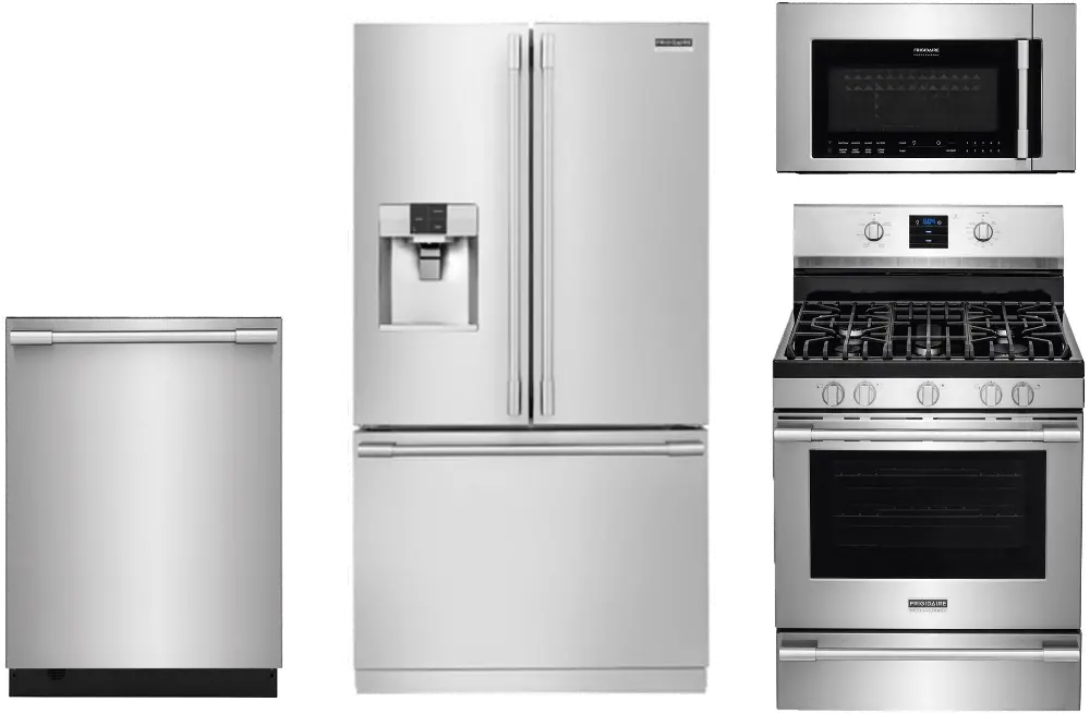 FRG-PRO-24-GAS-KIT Frigidaire Kitchen Appliance Package with Gas Range - Stainless Steel-1