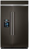 KBSD608EBS KitchenAid Built in Side by Side Refrigerator - 29.5 cu. ft., 48 Inch Black Stainless Steel