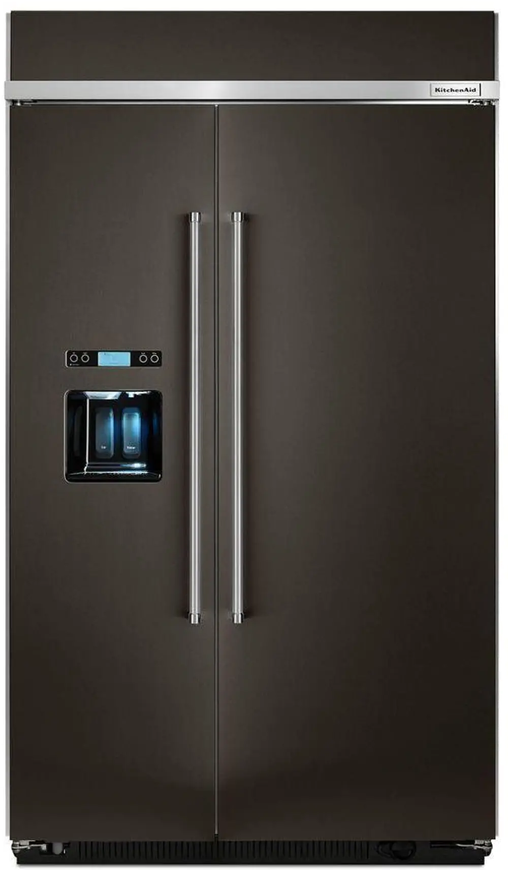 KBSD608EBS KitchenAid Built in Side by Side Refrigerator - 29.5 cu. ft., 48 Inch Black Stainless Steel-1