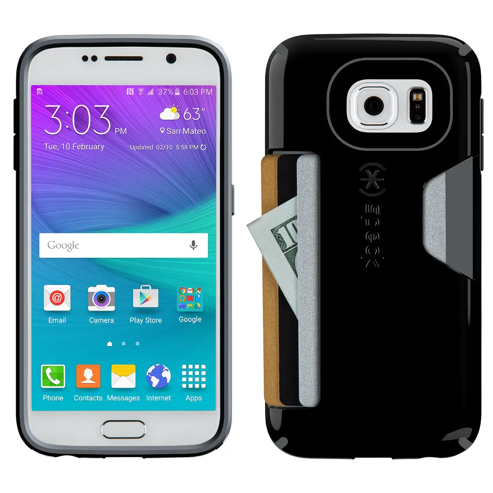 Speck CandyShell Card Case for Samsung Galaxy S6  - Black-1