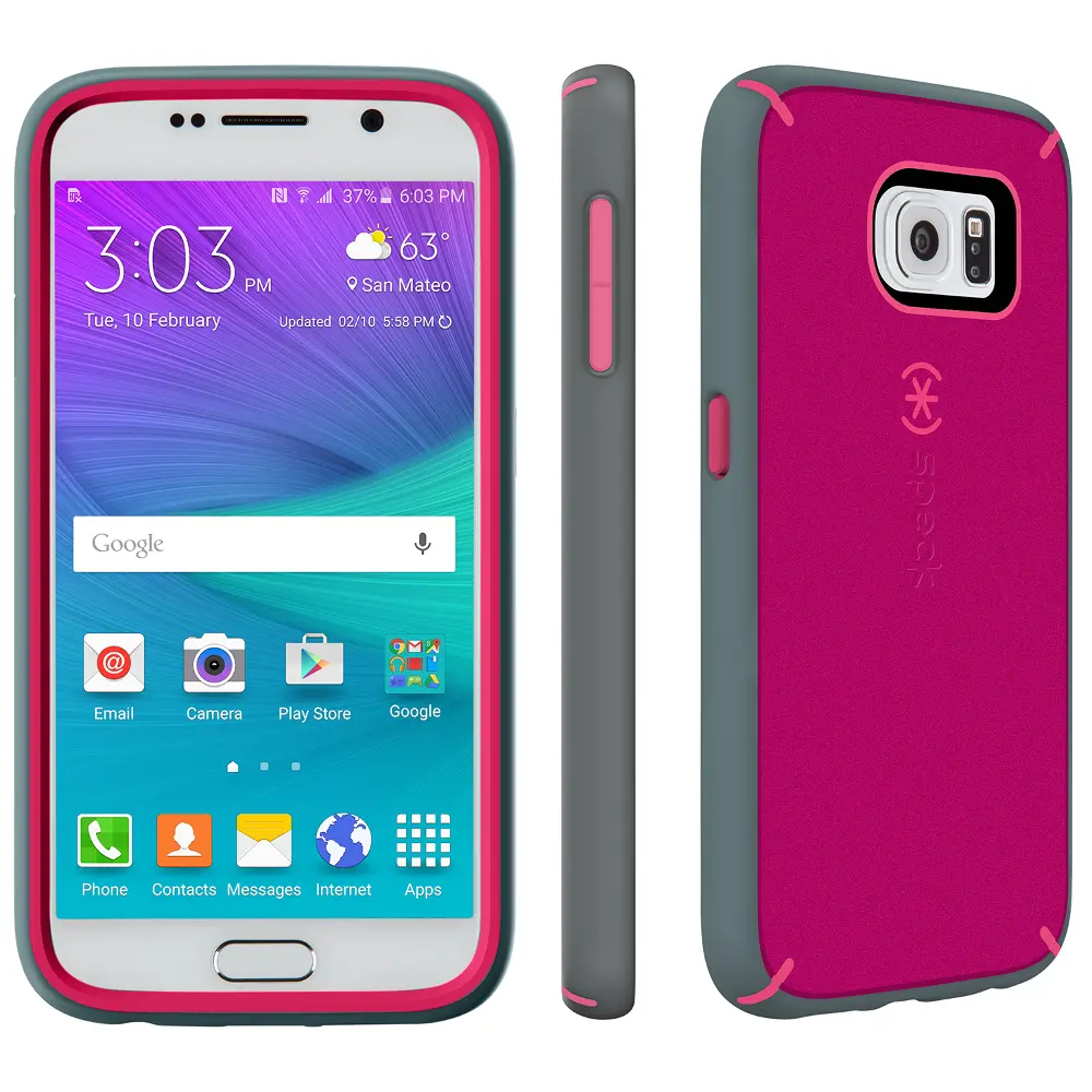 Speck MightyShell Case for Samsung Galaxy S6 - Fuchsia Pink-1