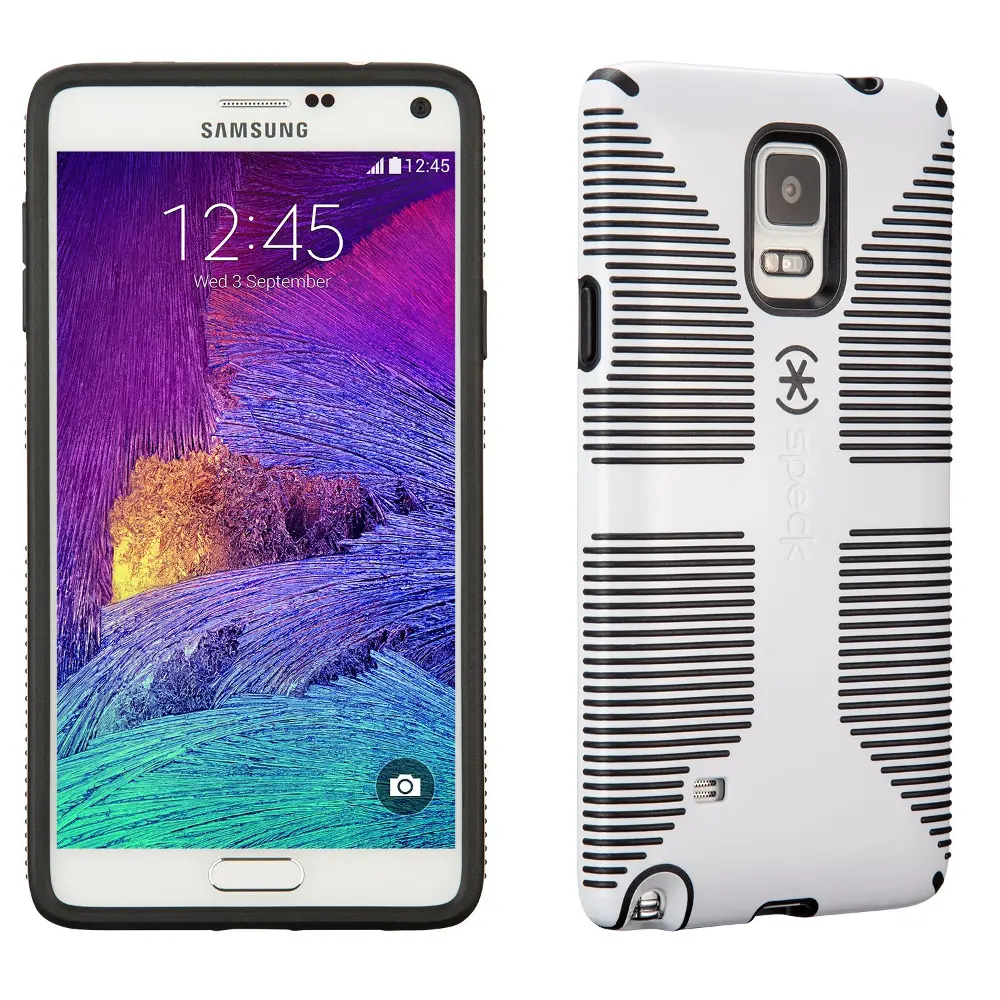 Speck CandyShell Grip Case for Samsung Galaxy Note 4 - White/Black-1