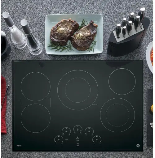 GE Profile 30 Inch Smoothtop Electric Cooktop - Black