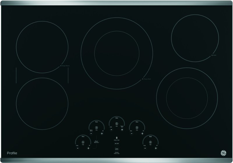 Ge Profile 30 Inch Smoothtop Electric Cooktop Stainless Steel