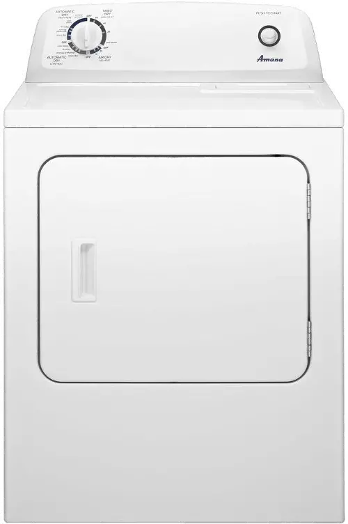 Amana 29 in. 6.5 cu. ft. Gas Dryer with Wrinkle Prevent Option - White