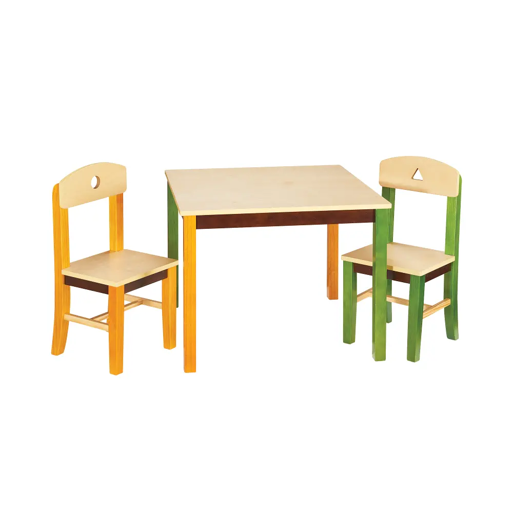 Earth-toned Table & Chair Set - See and Store-1