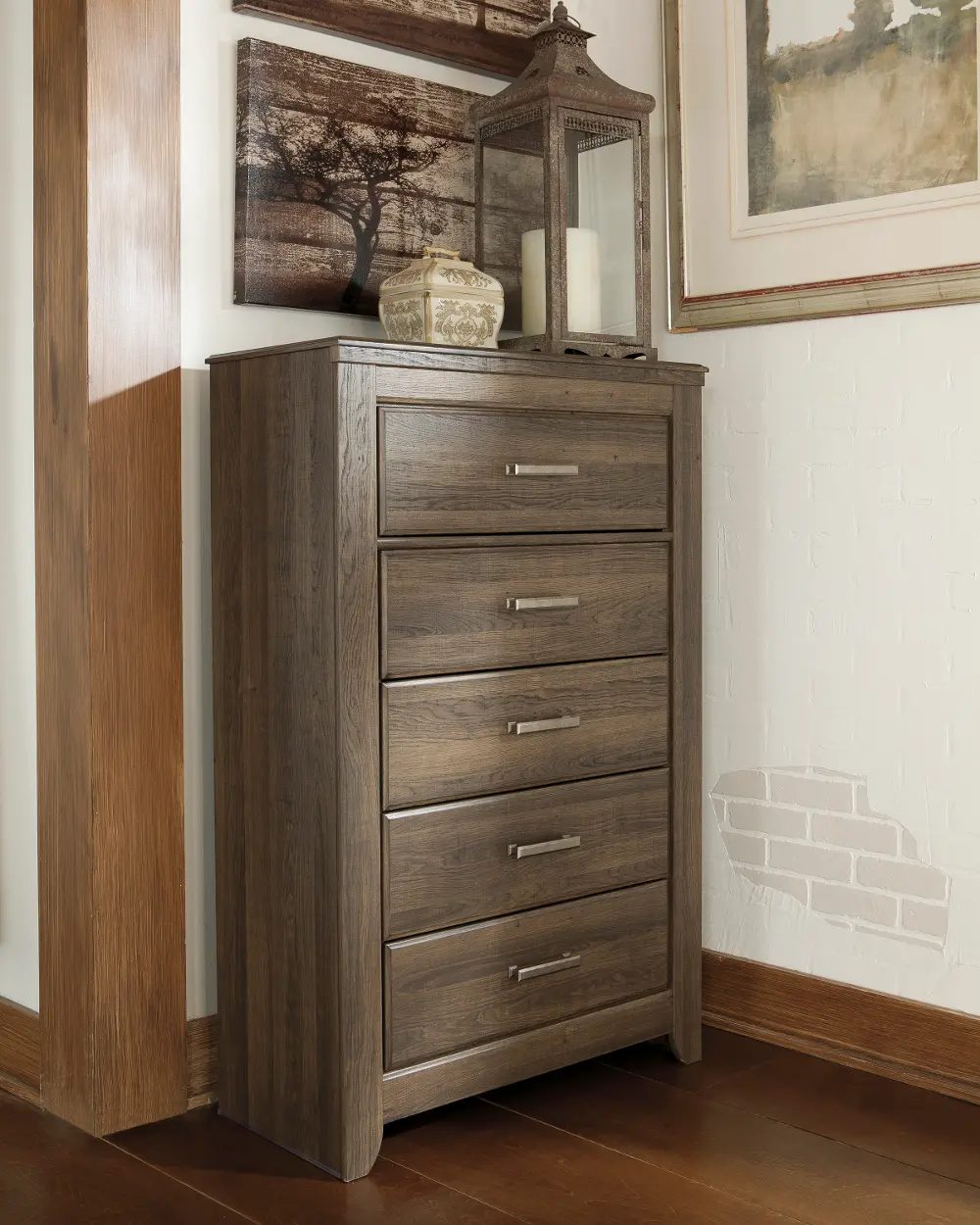 Rustic Modern Driftwood Chest of Drawers - Fairfax-1