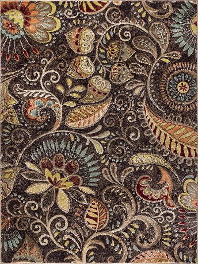 8 X 10 Large Red Mocha Brown And Gold Area Rug Capri Rc Willey Cpr1010 8x10 8 X 10 Large Red Mocha Brown And Gold Area Rug