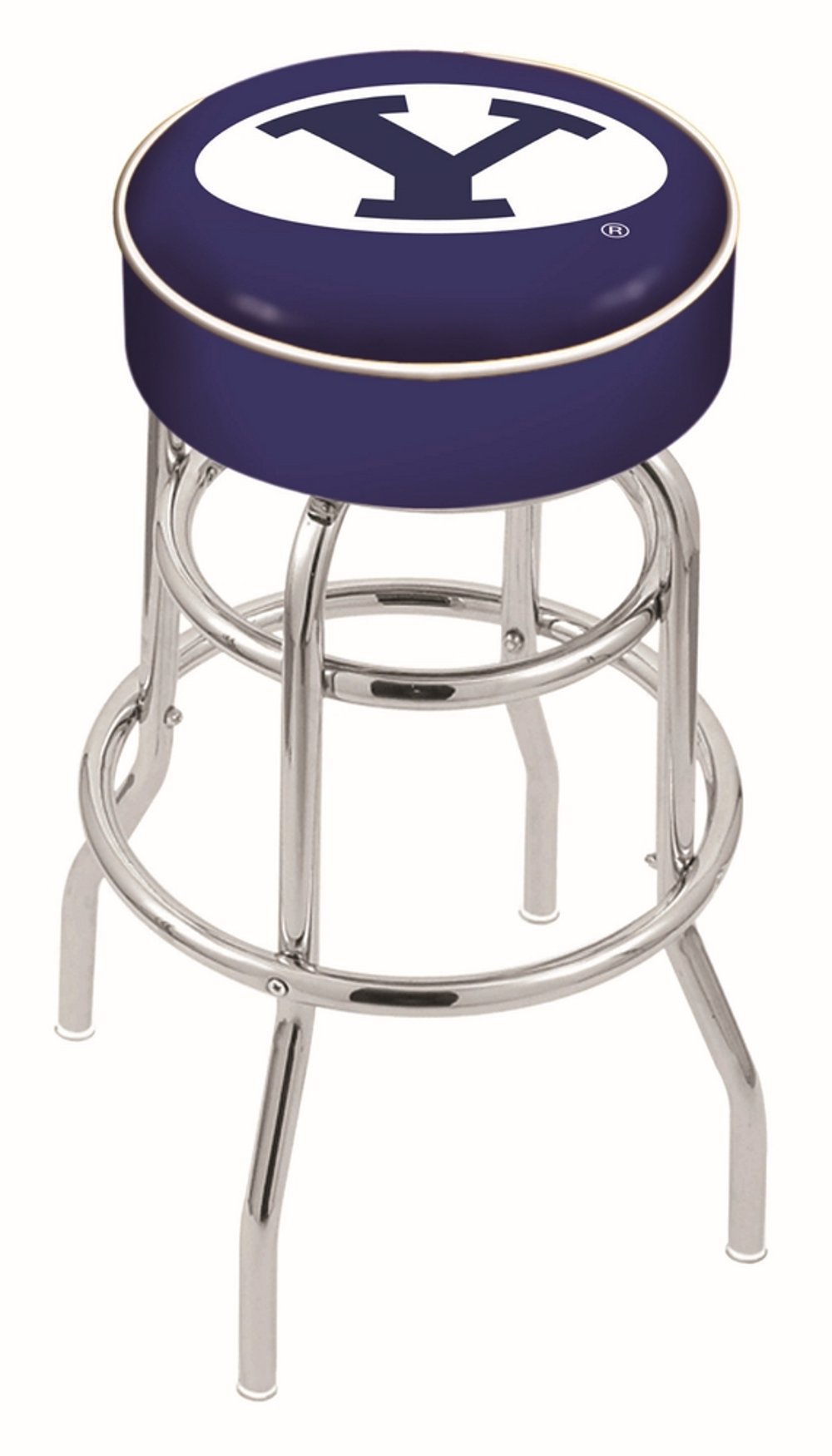 4721853 Chrome Double Ring Swivel Counter Height Stool - B sku 4721853