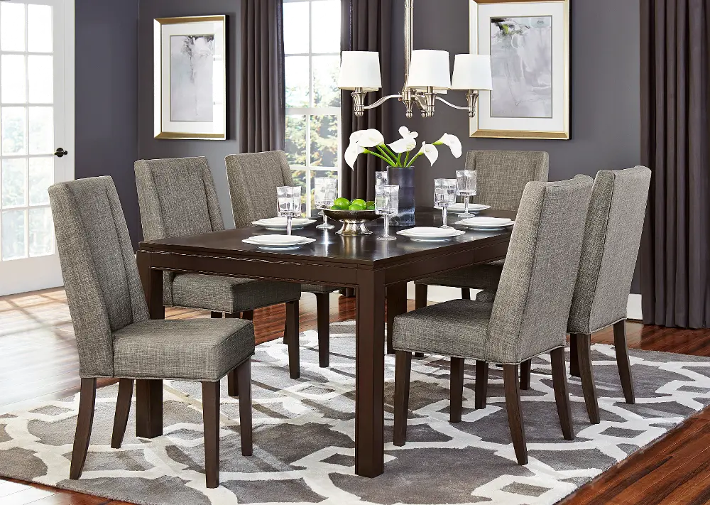 Brown and Gray Modern 5 Piece Dining Set - Kavanaugh Collection-1