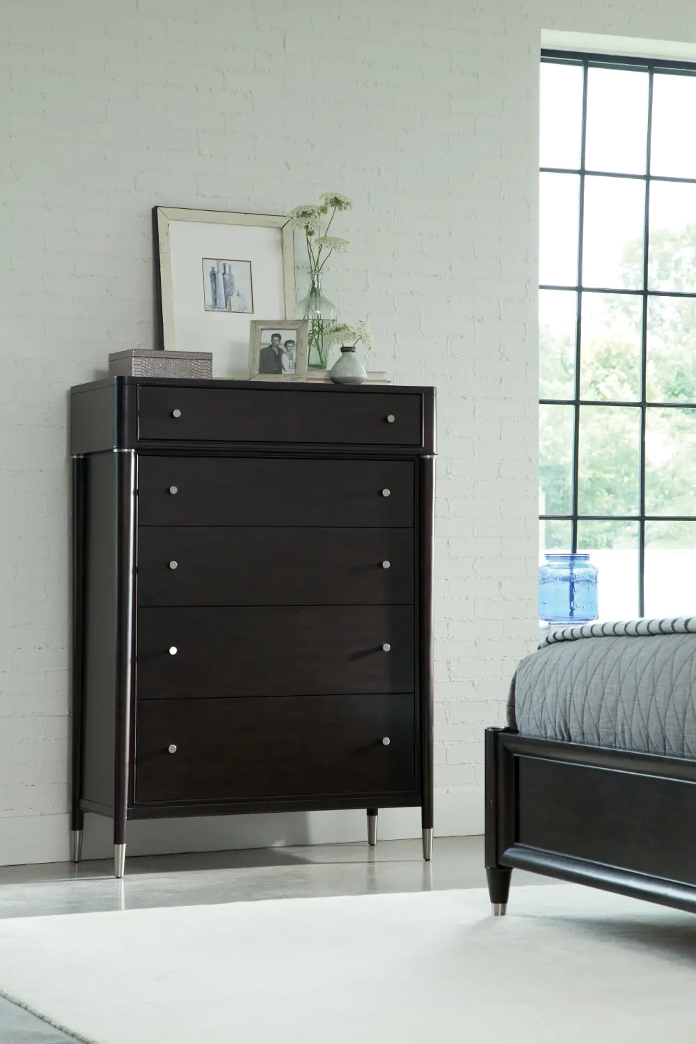 4257-240 Vibe Charcoal 5-Drawer Chest of Drawers-1