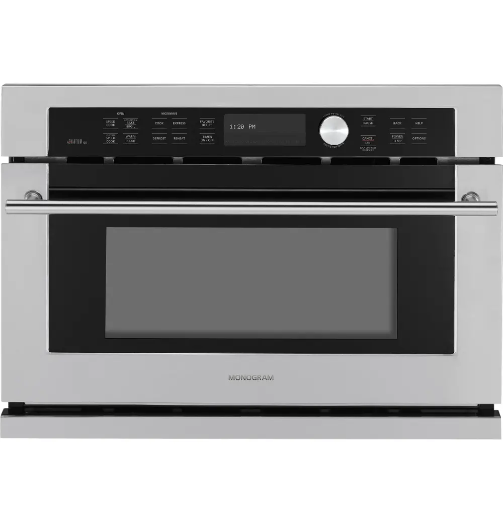 ZSC1001JSS Monogram 27 Inch Built-In Microwave - 1.6 cu. ft. Stainless Steel-1