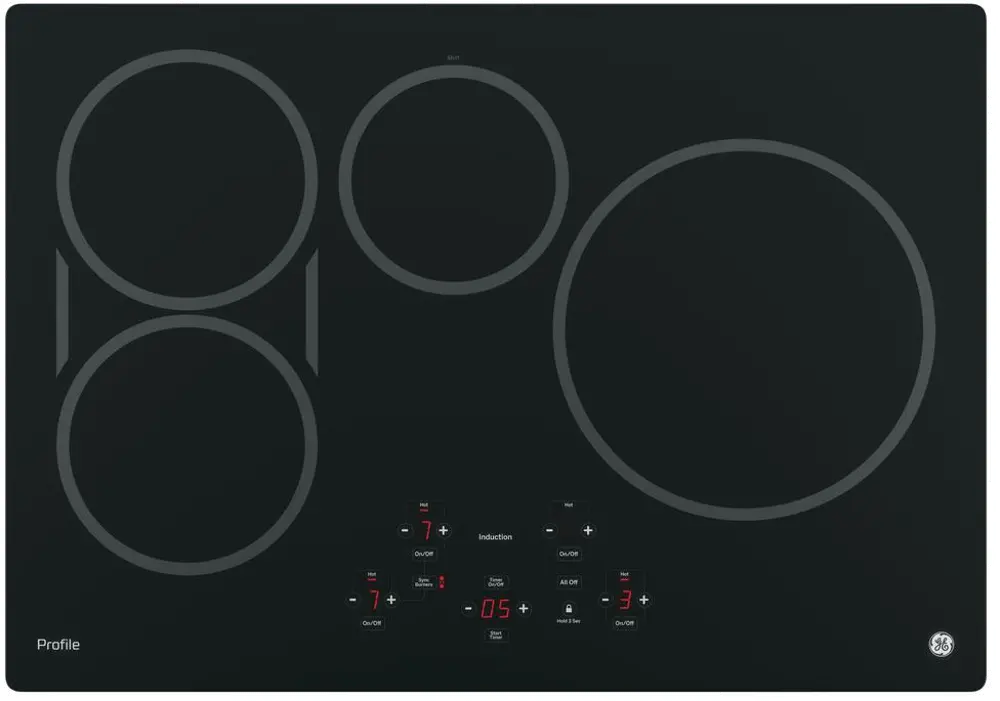 PHP9030DJBB GE Profile 30 Inch Induction Cooktop - Black-1