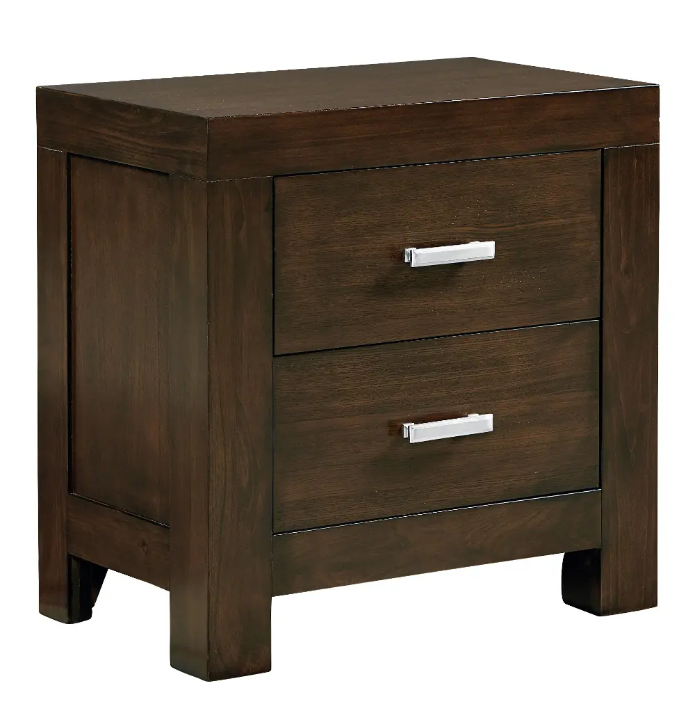 Couture Chocolate Brown Nightstand-1