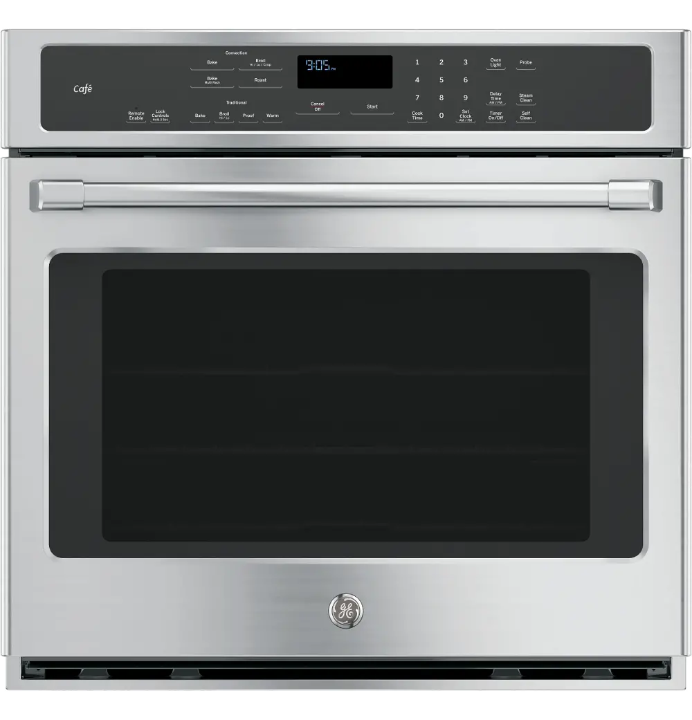CT9050SHSS Cafe 30 Inch Smart Single Wall Oven with Convection - 5.0 cu. ft. Stainless Steel-1