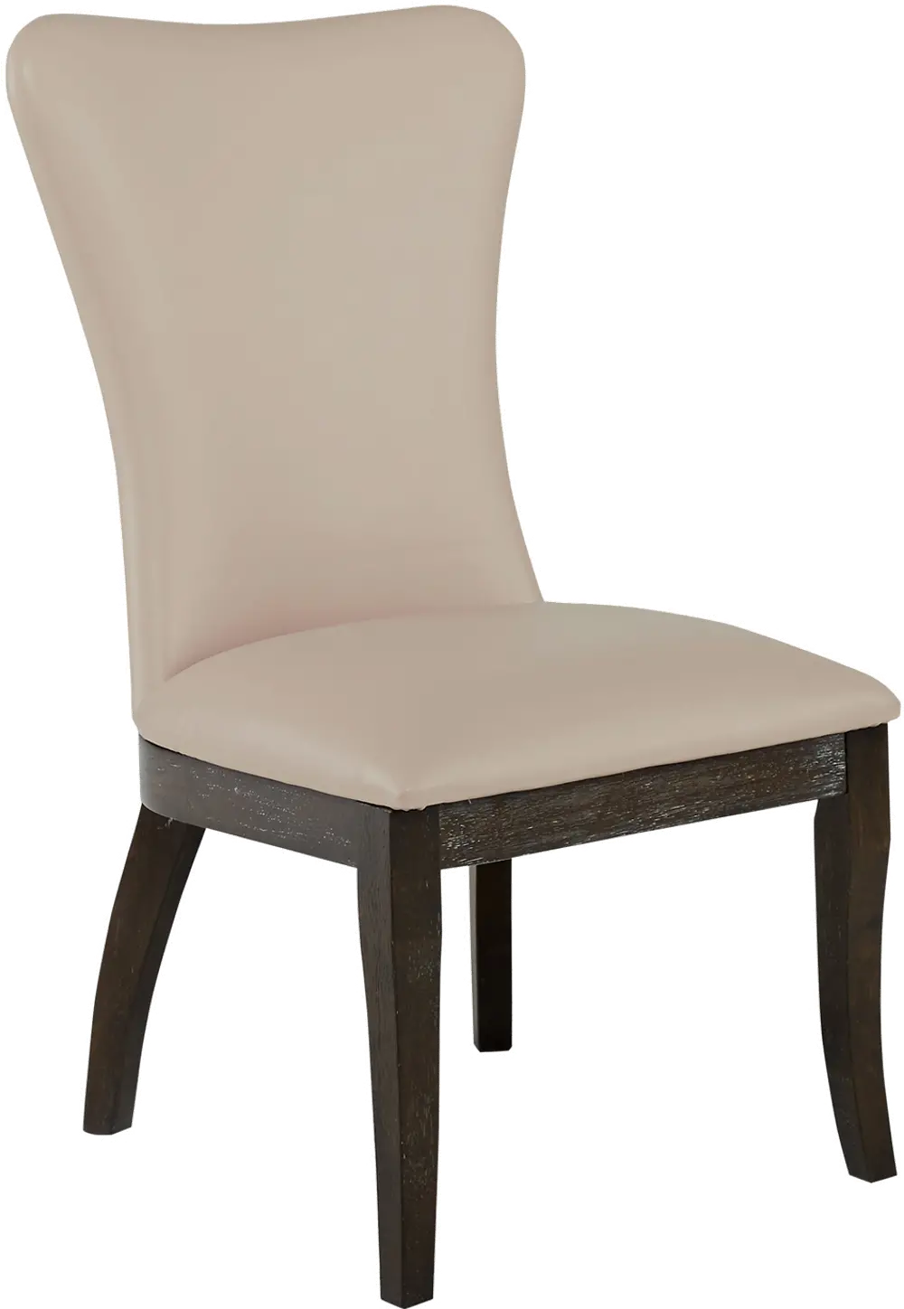 Ivory White Upholstered Dining Chair - Tessy-1