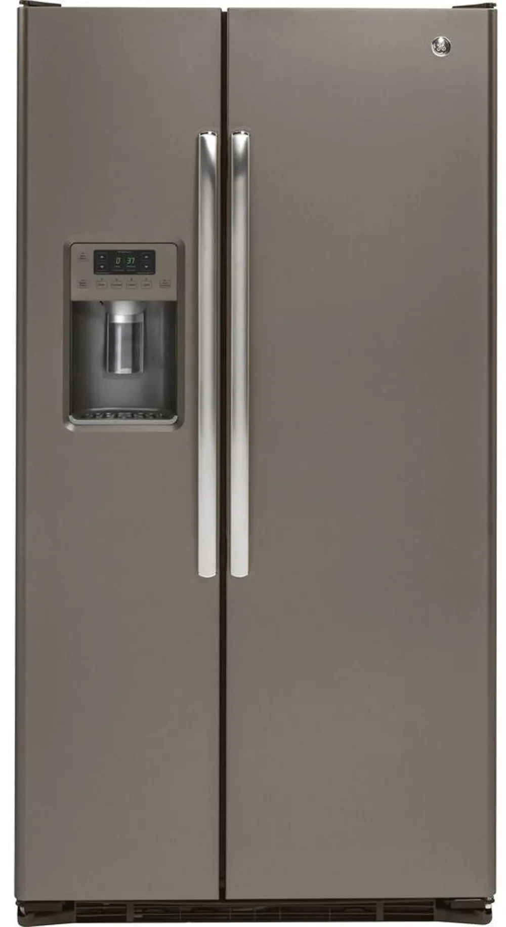GZS22DMJES GE 22 cu ft Side by Side Refrigerator - Counter Depth Slate-1