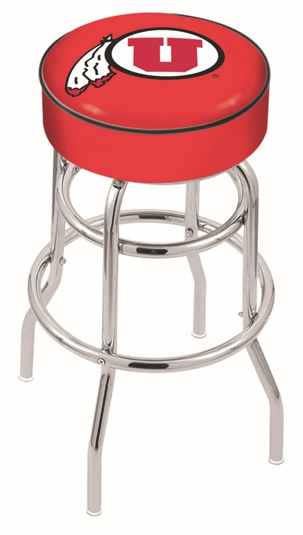 25 Inch Double Ring Swivel Counter Stool - U of U