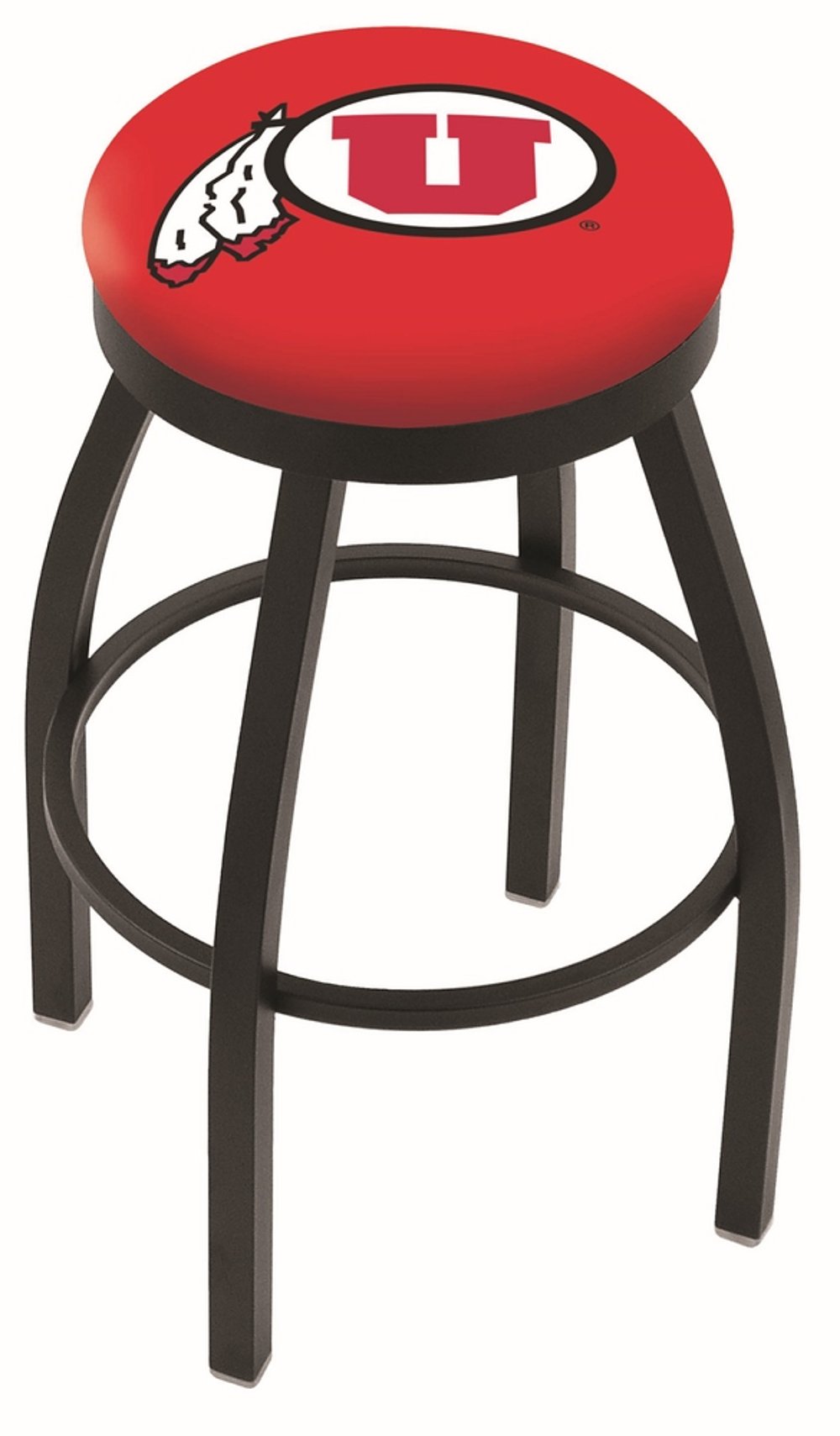 Black 25 Inch Swivel Counter Stool - U of U