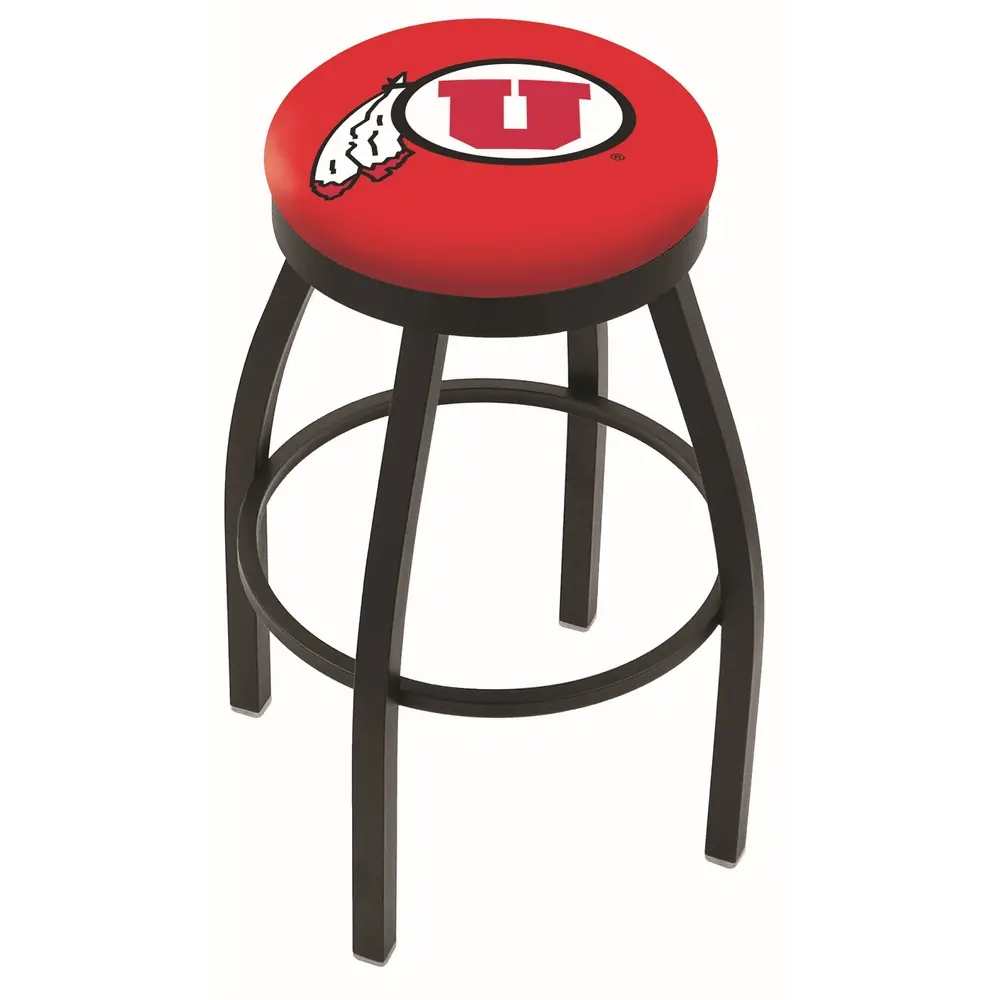Black 30 Inch Swivel Bar Stool - U of U-1