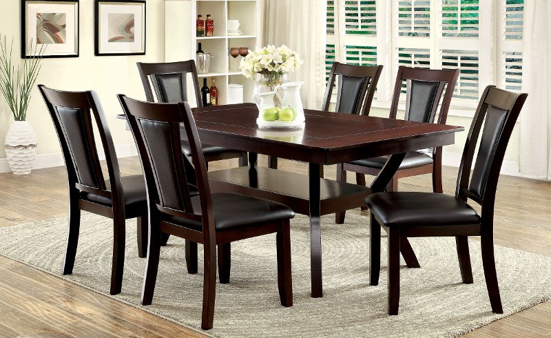 B Dark Cherry 5 Piece Dining Room, Cherry Furniture Dining Room Table And Chairs