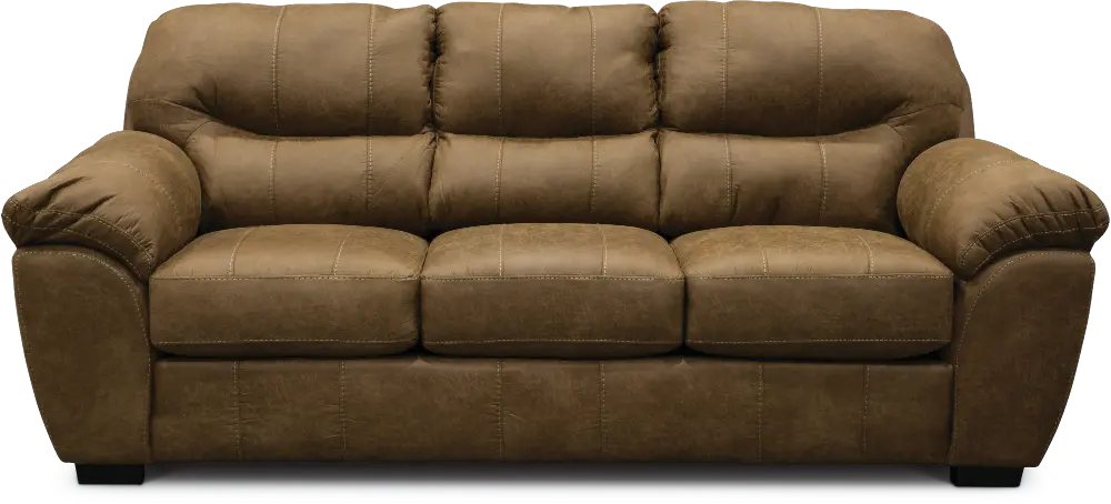 445303 122749 Casual Contemporary Silt Brown Sofa - Grant-1
