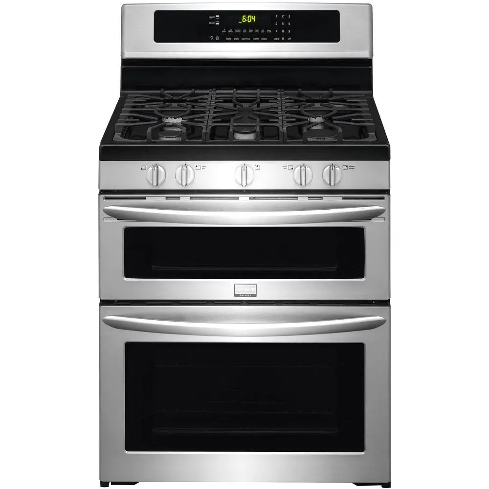 FGGF304DPF Frigidaire Gallery 30 Inch Free-standing Gas Double Oven Range - Stainless Steel-1
